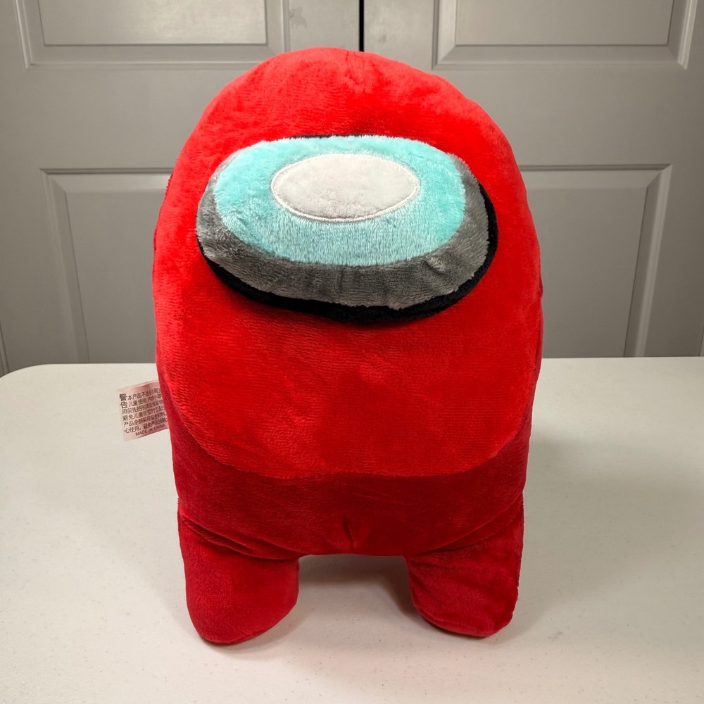 Among Us Red Crewmate Plush Stuffed Toy Gaming Collectible 11 Inch